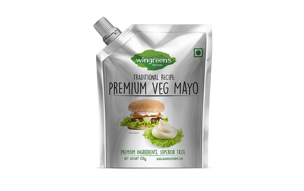 Wingreens Farms Premium Veg Mayo    Pouch  450 grams